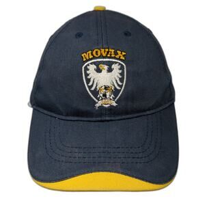 Movax Strapback Baseball Cap Blue One Size Adjustable Embroidered Hit Wear